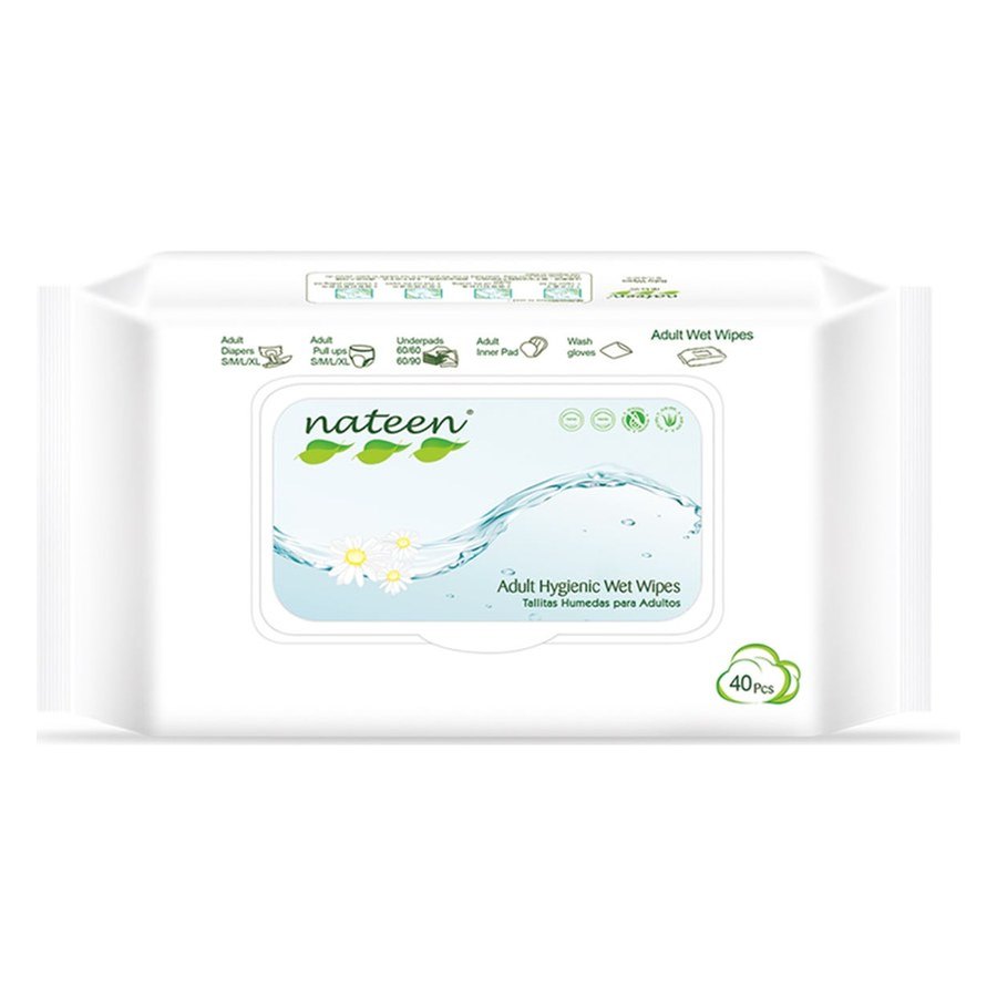 Nateen Adult wet wipes 40, flip lid
