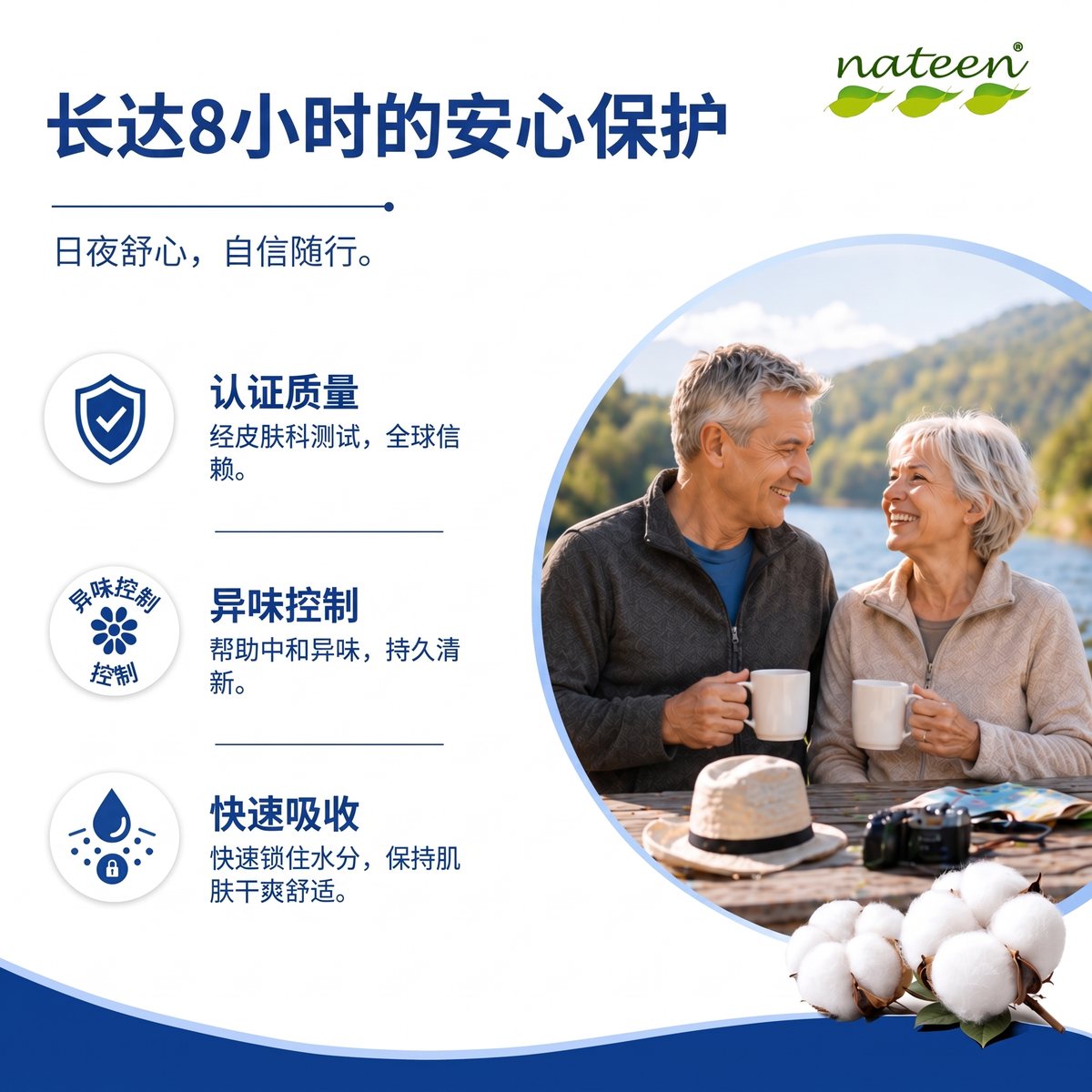 长达 8 小时的可靠防护
