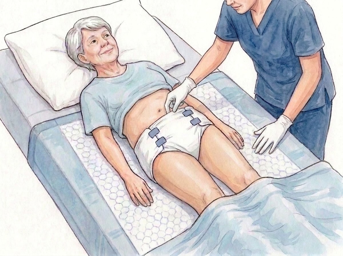 11. Poravnajte na sredino, prilagodite, dva prsta prostora v pasu, preglejte kožo